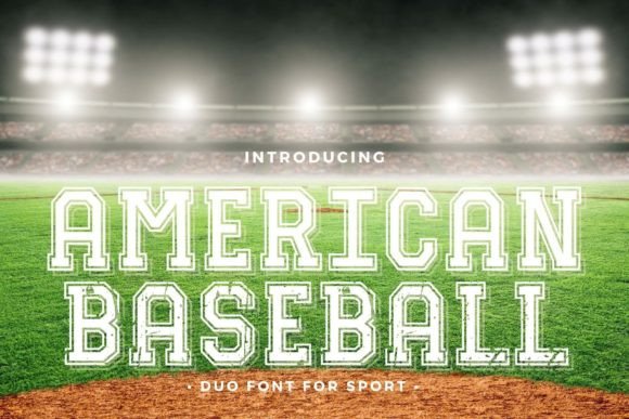 American Baseball: A Bold Typeface for Striking Designs