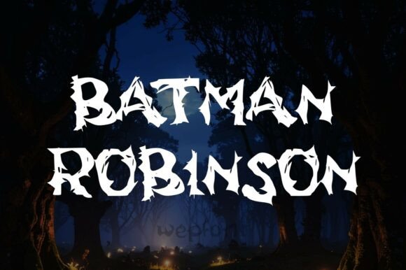 Batman Robinson: The Bold Display Typeface