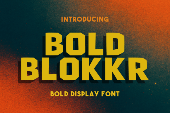 Bold Blokkr: Command Attention with This Typeface