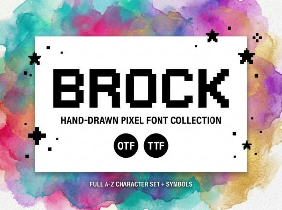 Brock: The Hand-Drawn Pixel Font for Digital Nostalgia