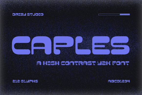 Caples: A Y2K Display Font for Bold, Nostalgic Design