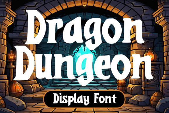 Dragon Dungeon: A Medieval Font for Fantasy Designs