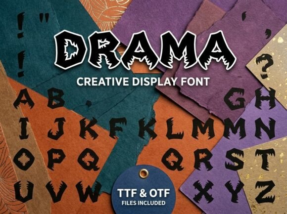 Drama: A Bold Typeface for Monstrous Energy