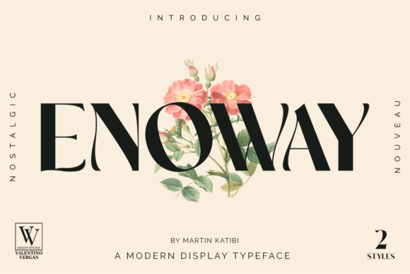 Enoway: A Modern Display Font for Creative Projects