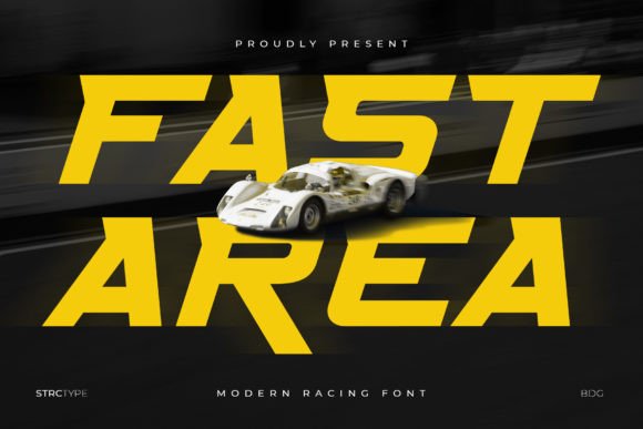 Fast Area: A Dynamic Display Font for High-Speed Projects