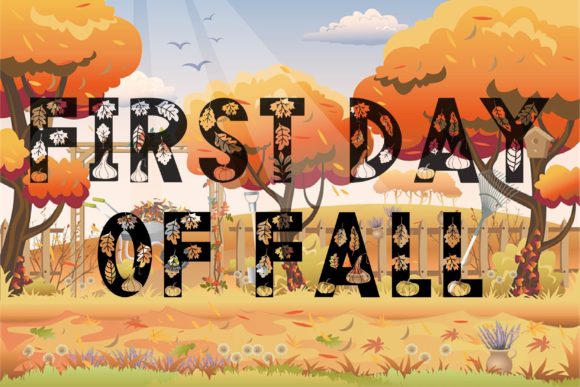 First Day of Fall: A Cool Display Font for Creative Projects