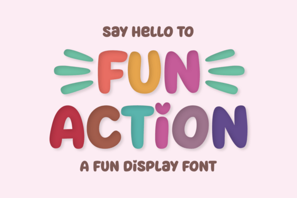 Fun Action: A Playful Display Font for Joyful Designs