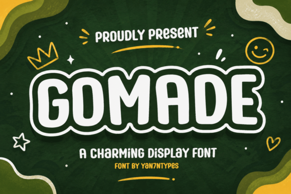 Gomade: The Friendly Display Font for Joyful Designs