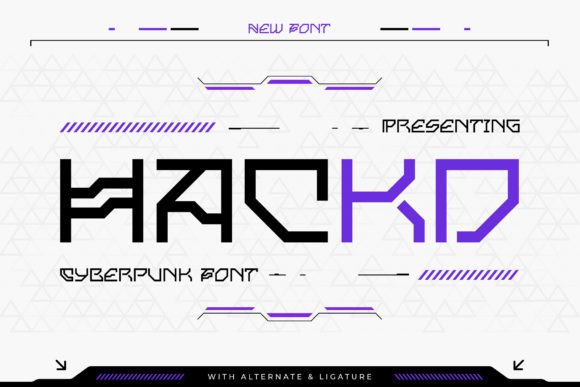 Hackd: A Cyberpunk Font for Futuristic Design