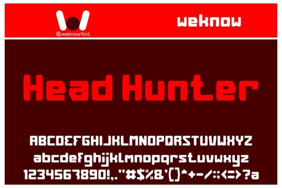 Head Hunter: A Bold Display Font for Creative Projects