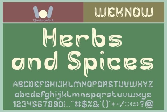 Herbs and Spices: A Display Font for Bold Branding