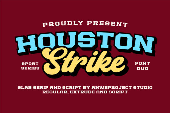 Houston Strike: A Bold Font Duo for Dynamic Designs