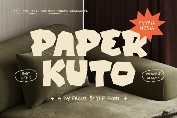 Paper Kuto: A Charming Handcrafted Font