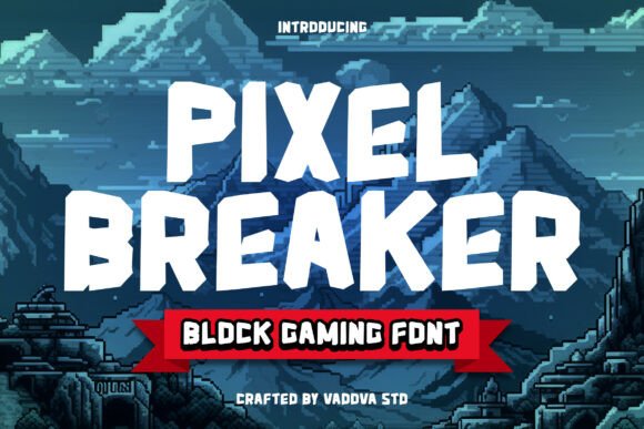 Pixel Breaker: A Bold Arcade-Inspired Display Typeface
