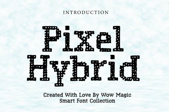 Pixel Hybrid: Where Vintage Serif Meets Digital Charm