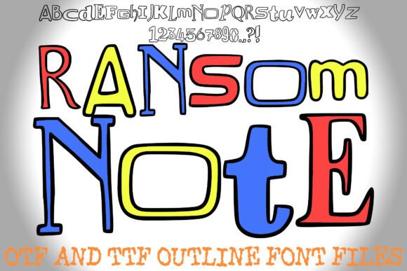Ransom Note Font: Bold, Chaotic Typography