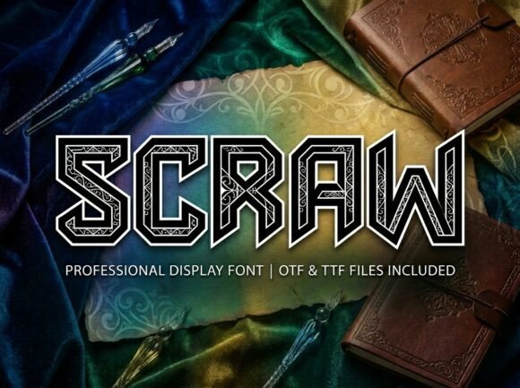 Scraw: The Arcane Display Typeface for High Fantasy