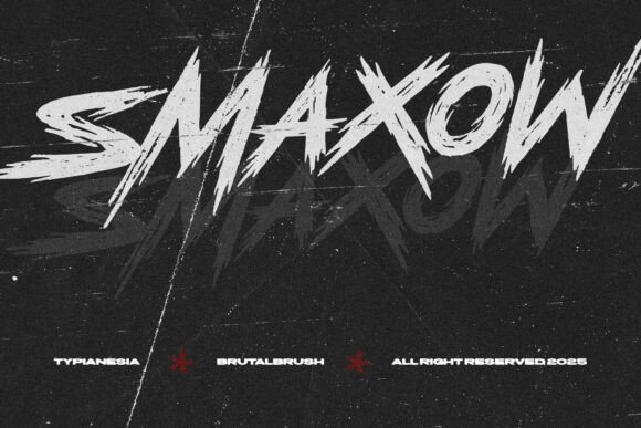 Smaxow: Unleash Aggressive Urban Typography