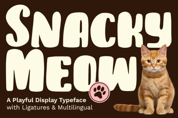Snacky Meow: The Playful Font for Happy Designs