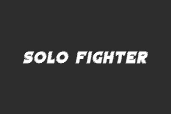 Solo Fighter: A Bold Display Font for High-Energy Designs