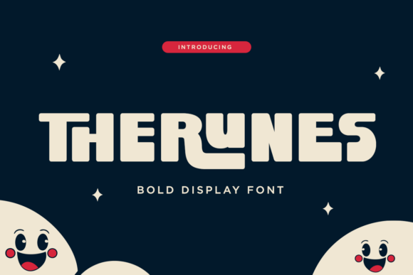 Therunes: A Bold Retro-Futuristic Display Typeface