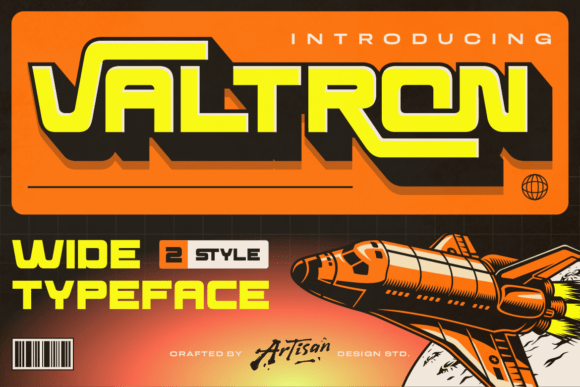Valtron: A Bold Typeface for Futuristic Design