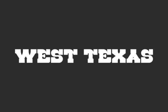 West Texas: A Bold Western Display Typeface